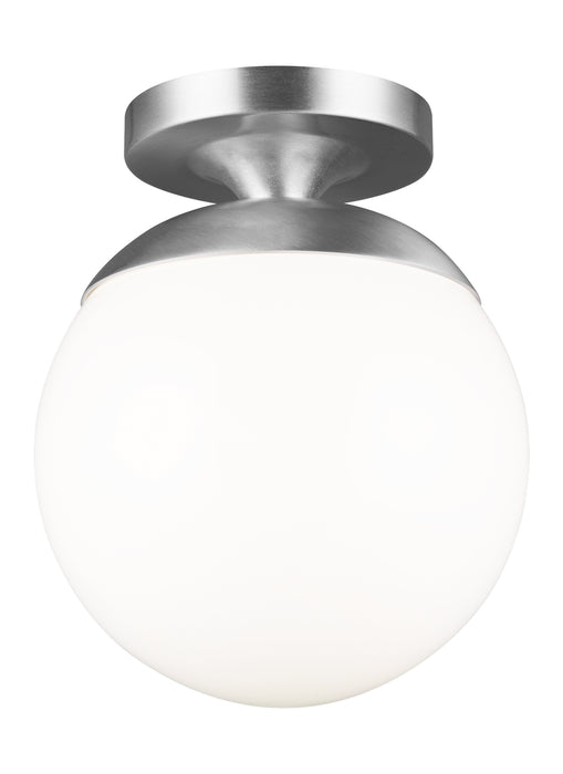 Myhouse Lighting Visual Comfort Studio - 7518EN3-04 - One Light Wall / Ceiling Semi-Flush Mount - Leo - Hanging Globe - Satin Aluminum