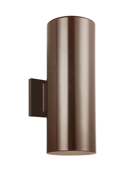 Myhouse Lighting Visual Comfort Studio - 8313802-10 - Two Light Outdoor Wall Lantern - Outdoor Cylinders - Bronze