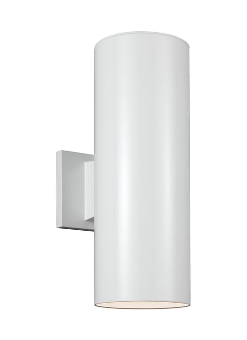 Myhouse Lighting Visual Comfort Studio - 8313802-15 - Two Light Outdoor Wall Lantern - Outdoor Cylinders - White