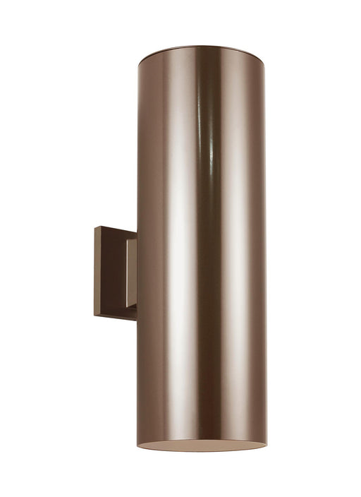 Myhouse Lighting Visual Comfort Studio - 8313902-10 - Two Light Outdoor Wall Lantern - Outdoor Cylinders - Bronze