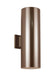 Myhouse Lighting Visual Comfort Studio - 8313902-10 - Two Light Outdoor Wall Lantern - Outdoor Cylinders - Bronze