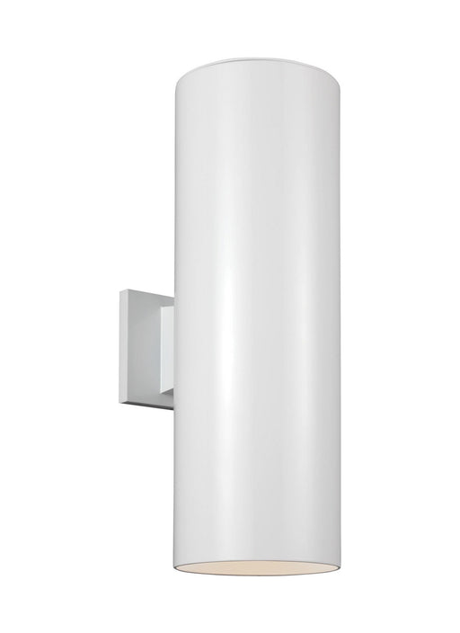 Myhouse Lighting Visual Comfort Studio - 8313902-15 - Two Light Outdoor Wall Lantern - Outdoor Cylinders - White