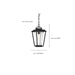 Myhouse Lighting Nuvo Lighting - 60-6514 - One Light Hanging Lantern - Lakeview - Aged Bronze / Clear
