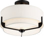 Myhouse Lighting Nuvo Lighting - 60-6545 - Three Light Semi Flush Mount - Frankie - Aged Bronze