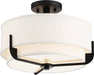 Myhouse Lighting Nuvo Lighting - 60-6545 - Three Light Semi Flush Mount - Frankie - Aged Bronze