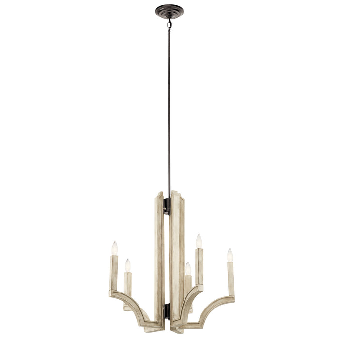 Myhouse Lighting Kichler - 44260AVI - Five Light Chandelier - Botanica - Anvil Iron