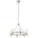 Myhouse Lighting Kichler - 44284WWW - Six Light Chandelier - Telan - White Washed Wood