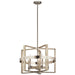 Myhouse Lighting Kichler - 44290WWW - Five Light Chandelier - Peyton - White Washed Wood