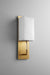 Myhouse Lighting Oxygen - 3-564-140 - LED Wall Sconce - Epoch - Aged Brass W/ White Linen
