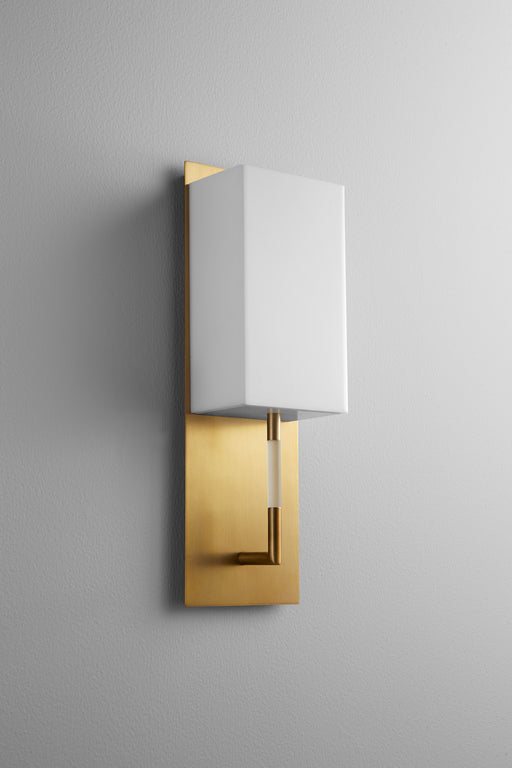Myhouse Lighting Oxygen - 3-564-240 - LED Wall Sconce - Epoch - Aged Brass W/ Matte White Acrylic