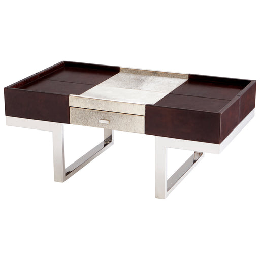 Myhouse Lighting Cyan - 09754 - Coffee Table - Stainless Steel And Brown