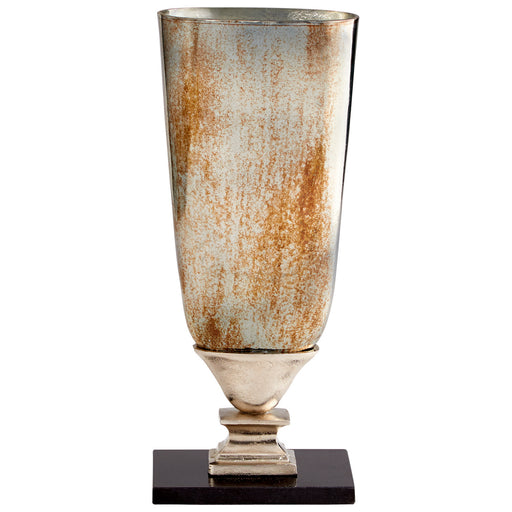 Myhouse Lighting Cyan - 09766 - Vase - Nickel And Verdi Platinum Glass