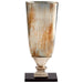 Myhouse Lighting Cyan - 09766 - Vase - Nickel And Verdi Platinum Glass