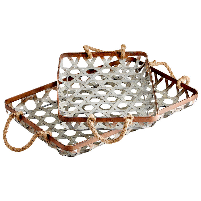 Myhouse Lighting Cyan - 09850 - Tray - Galvanized And Jute