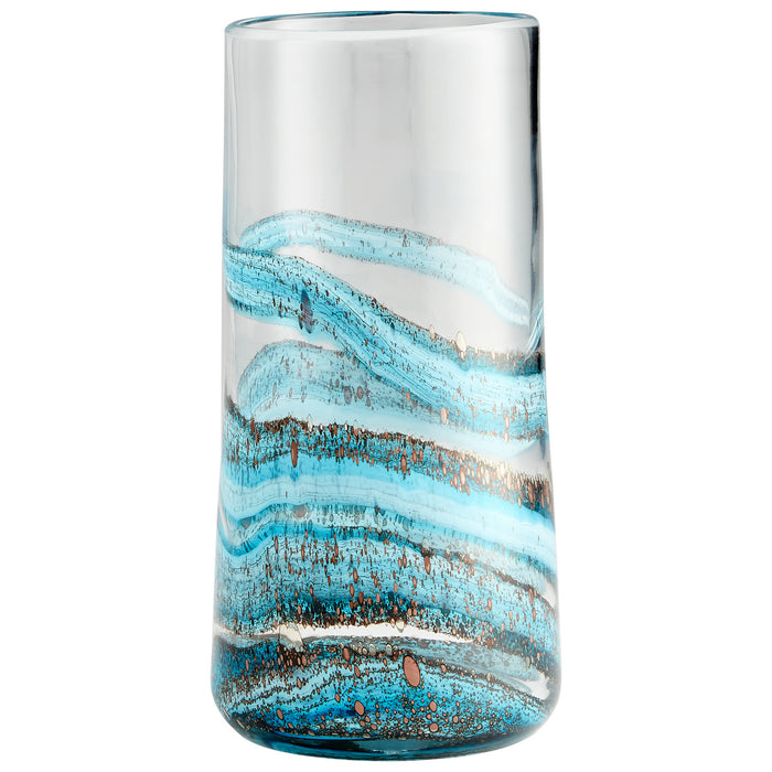 Myhouse Lighting Cyan - 09985 - Vase - Blue//Gold Dust