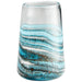 Myhouse Lighting Cyan - 09986 - Vase - Blue//Gold Dust