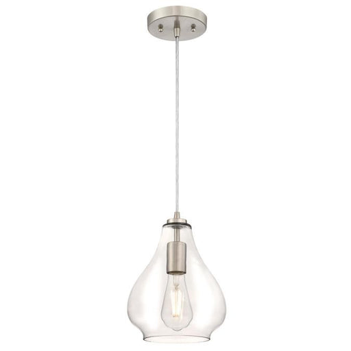 Myhouse Lighting Westinghouse Lighting - 6106400 - One Light Mini Pendant - Wes - Brushed Nickel