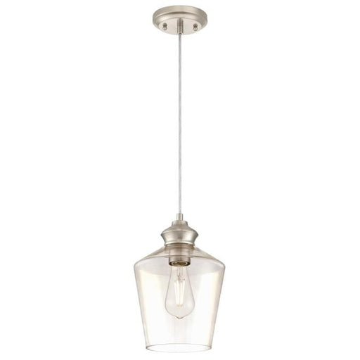 Myhouse Lighting Westinghouse Lighting - 6106500 - One Light Mini Pendant - Ramsey - Brushed Nickel
