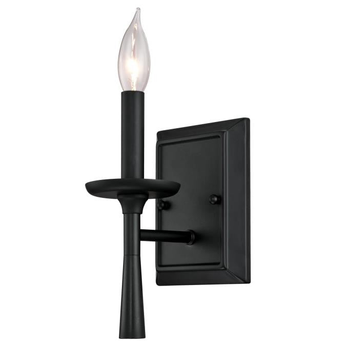 Myhouse Lighting Westinghouse Lighting - 6324000 - One Light Wall Fixture - Meadowbrook - Matte Black