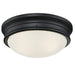 Myhouse Lighting Westinghouse Lighting - 6324100 - Two Light Flush Mount - Meadowbrook - Matte Black