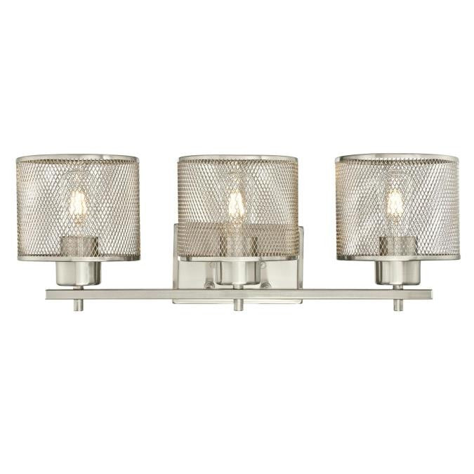 Myhouse Lighting Westinghouse Lighting - 6327600 - Three Light Wall Sconce - Morrison - Brushed Nickel