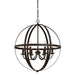 Myhouse Lighting Westinghouse Lighting - 6328200 - Six Light Chandelier - Stella Mira - Oil Rubbed Bronze With Highlights