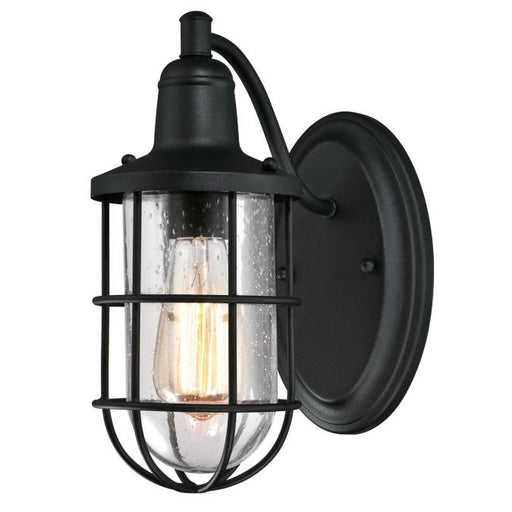 Myhouse Lighting Westinghouse Lighting - 6334700 - One Light Wall Fixture - Crestview - Textured Black