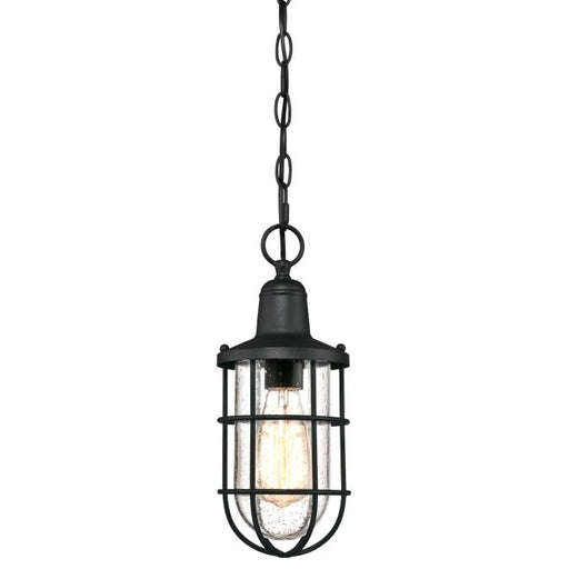 Myhouse Lighting Westinghouse Lighting - 6334800 - One Light Pendant - Crestview - Textured Black