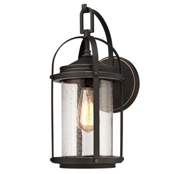 Myhouse Lighting Westinghouse Lighting - 6339300 - One Light Wall Fixture - Grandview - Oil Rubbed Bronze With Highlights