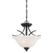 Myhouse Lighting Westinghouse Lighting - 6340300 - Two Light Pendant/Semi-Flush Mount - Pacific Falls - Amber Bronze With Highlights