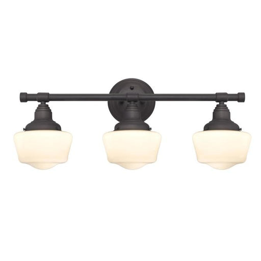 Myhouse Lighting Westinghouse Lighting - 6342100 - Three Light Wall Sconce - Scholar - Oil Rubbed Bronze