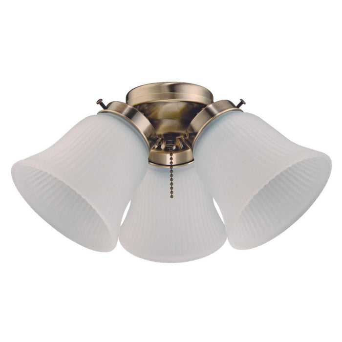 Myhouse Lighting Westinghouse Lighting - 7784800 - LED Ceiling Fan Light Kit - Antique Brass