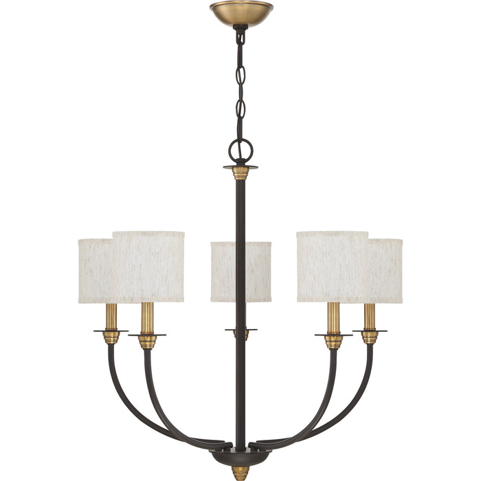 Myhouse Lighting Quoizel - ADY5005OZ - Five Light Chandelier - Audley - Old Bronze