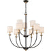 Myhouse Lighting Quoizel - ADY5009OZ - Nine Light Chandelier - Audley - Old Bronze