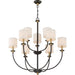 Myhouse Lighting Quoizel - ADY5009OZ - Nine Light Chandelier - Audley - Old Bronze