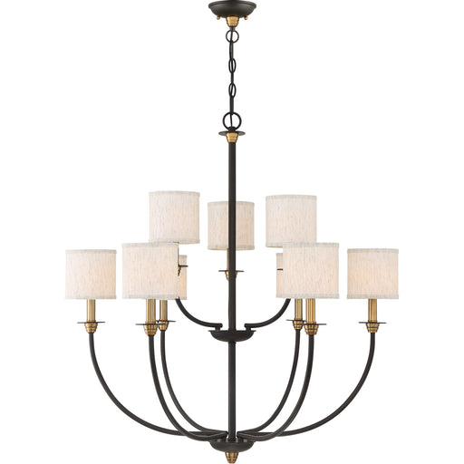 Myhouse Lighting Quoizel - ADY5009OZ - Nine Light Chandelier - Audley - Old Bronze