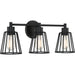 Myhouse Lighting Quoizel - ATT8603EK - Three Light Bath Fixture - Atticus - Earth Black