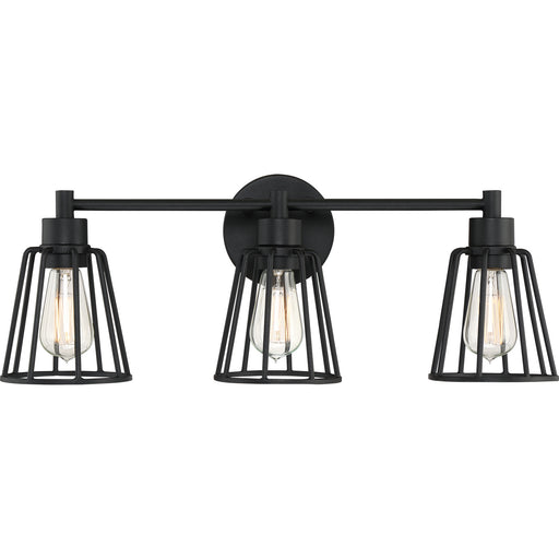 Myhouse Lighting Quoizel - ATT8603EK - Three Light Bath Fixture - Atticus - Earth Black