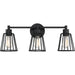 Myhouse Lighting Quoizel - ATT8603EK - Three Light Bath Fixture - Atticus - Earth Black