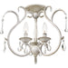 Myhouse Lighting Quoizel - BLC1716AWH - Three Light Semi-Flush Mount - Blanca - Antique White