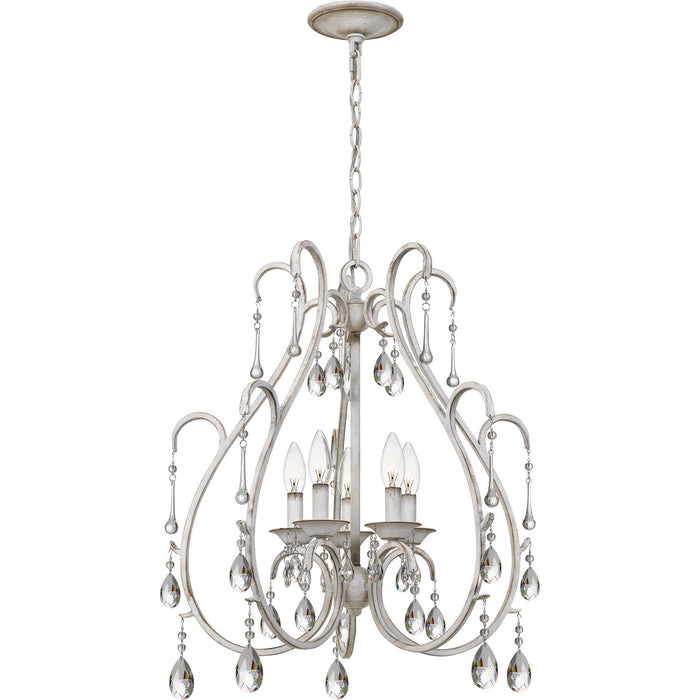 Myhouse Lighting Quoizel - BLC5005AWH - Five Light Chandelier - Blanca - Antique White