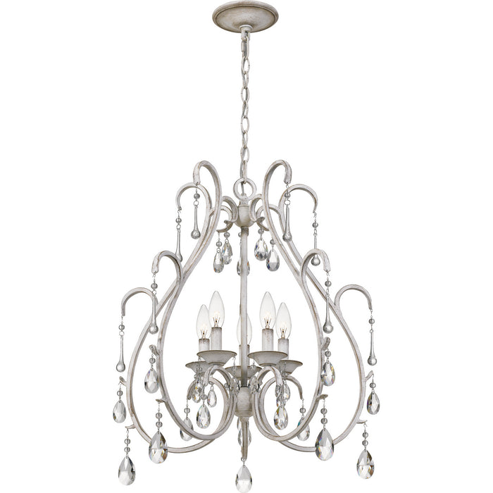 Myhouse Lighting Quoizel - BLC5005AWH - Five Light Chandelier - Blanca - Antique White