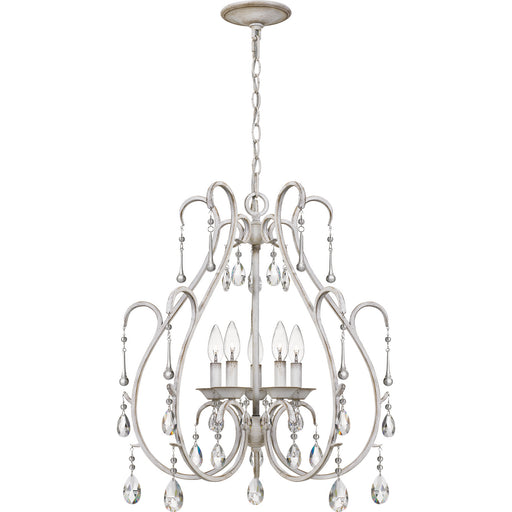 Myhouse Lighting Quoizel - BLC5005AWH - Five Light Chandelier - Blanca - Antique White