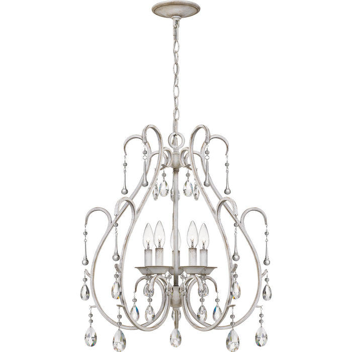 Myhouse Lighting Quoizel - BLC5005AWH - Five Light Chandelier - Blanca - Antique White