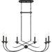 Myhouse Lighting Quoizel - CLL638OK - Six Light Island Chandelier - Calligraphy - Old Black Finish