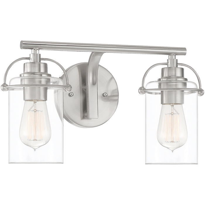 Myhouse Lighting Quoizel - EMR8602BN - Two Light Bath Fixture - Emerson - Brushed Nickel