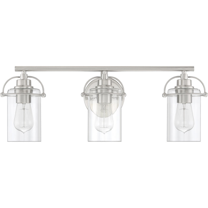 Myhouse Lighting Quoizel - EMR8603BN - Three Light Bath Fixture - Emerson - Brushed Nickel