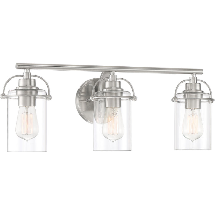 Myhouse Lighting Quoizel - EMR8603BN - Three Light Bath Fixture - Emerson - Brushed Nickel