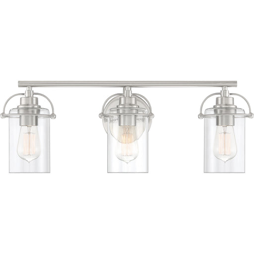 Myhouse Lighting Quoizel - EMR8603BN - Three Light Bath Fixture - Emerson - Brushed Nickel