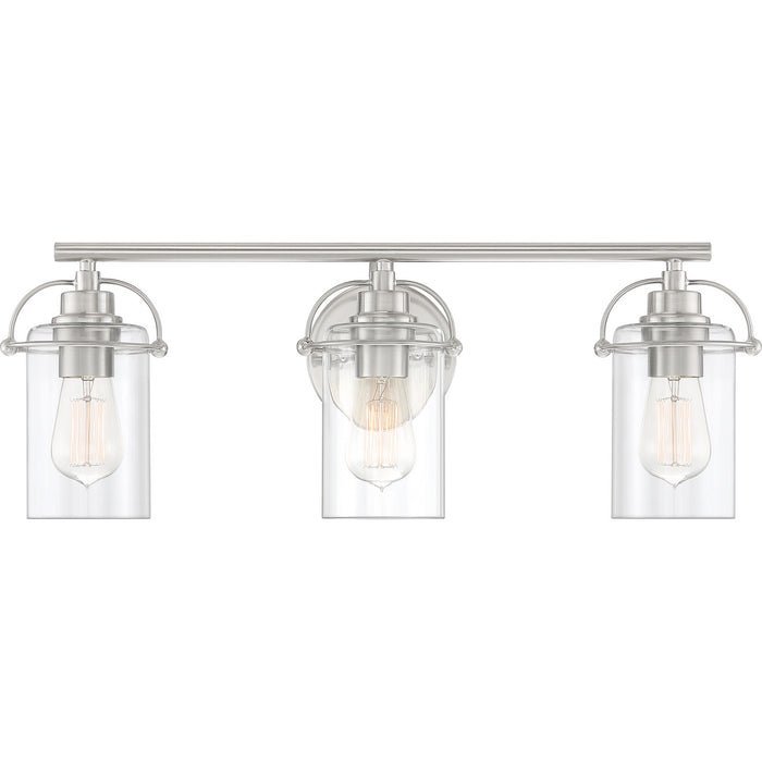 Myhouse Lighting Quoizel - EMR8603BN - Three Light Bath Fixture - Emerson - Brushed Nickel